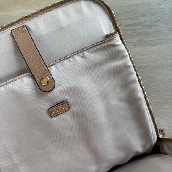 Calpak kaya 15 inch laptop backpack bag luggage travel braided detail caramel - Picture 12 of 12